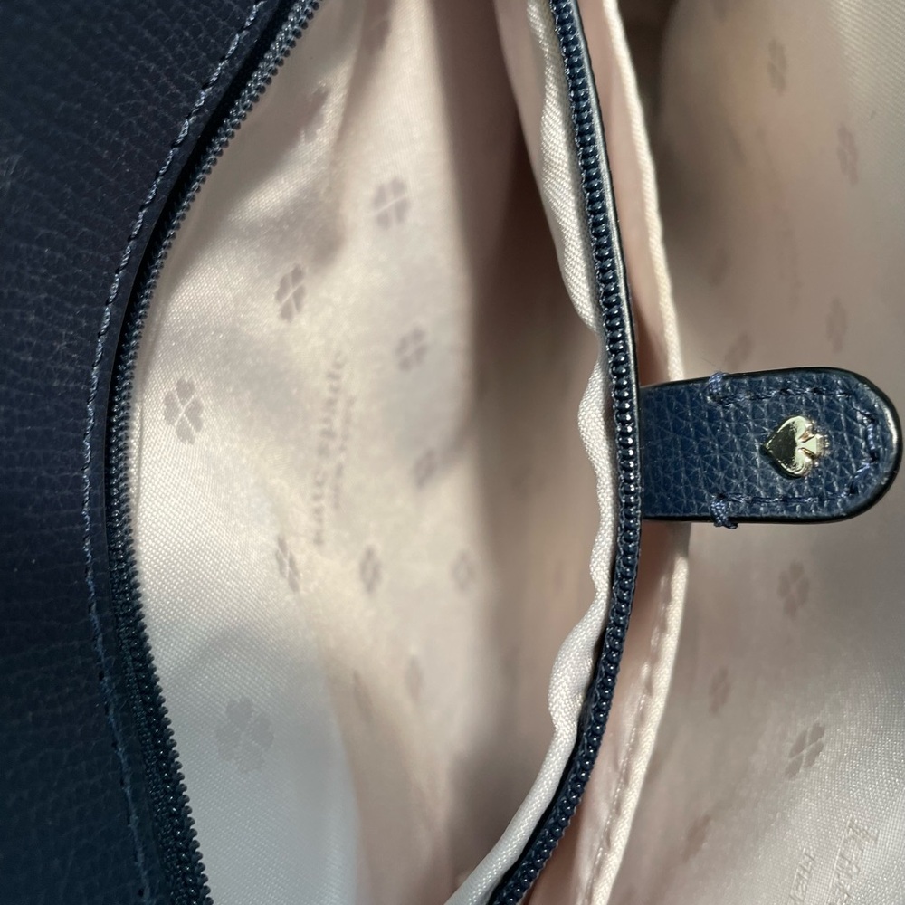 Kate Spade Sydney Small Double-Zip Blazer Blue Satchel Bag - Picture 13 of 16